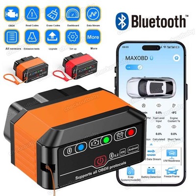ELM327 OBD2 Bluetooth Scanner,OBD2 Diagnosegerät Scanner Adapter Android Windows
