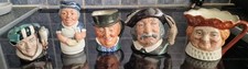 Royal Doulton Toby Jugs × 5