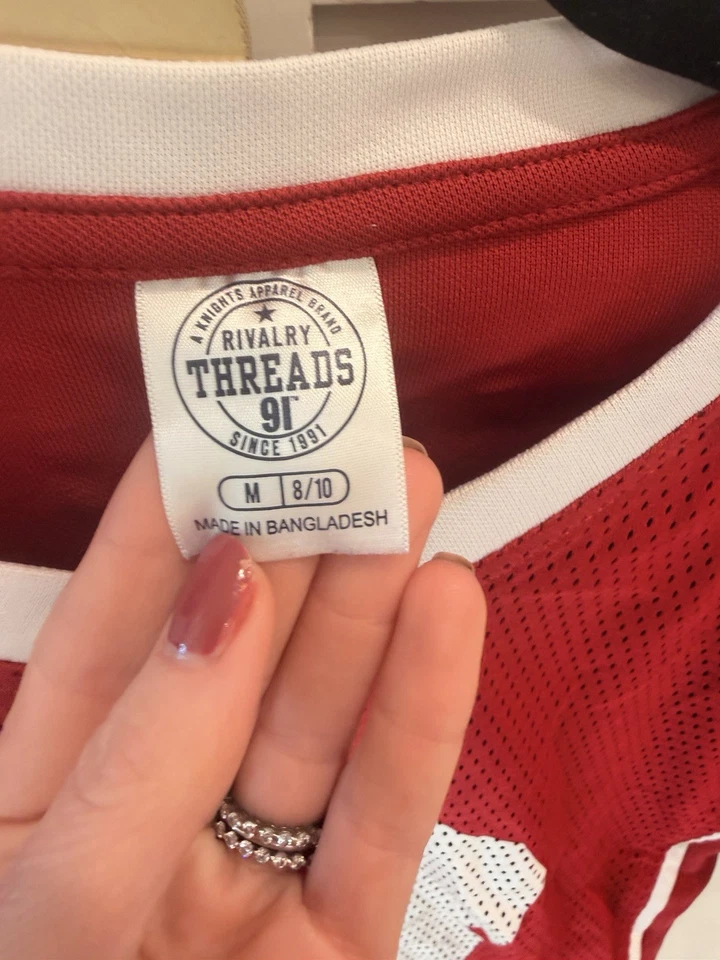 Camiseta de fútbol americano Alabama Crimson Tide #18 ¡Niños talla 8/10! En muy buen estado Foto 4 de 4