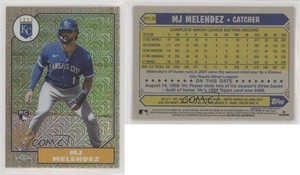 2022 Update 1987 Topps Chrome Silver Pack Series Mojo MJ Melendez Rookie RC