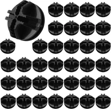 36 Pcs Wire Cube Plastic Connectors for Cube Storage, Black Modular Closet Organ