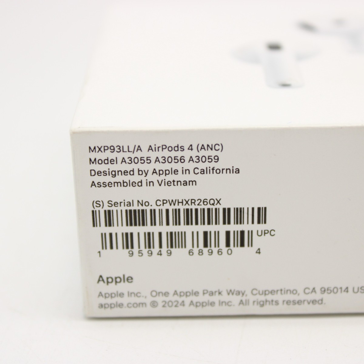 【新品未開封】Apple AirPods 4 MXP93LL/A【ANC搭載】 New 2024 Apple - AirPods 4 with Active Noise Cancellation