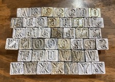 Leather Stamp 3/4" Tandy Craftool Script Alphabet Missing Letters F P Lot 43
