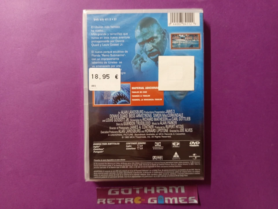 Tiburon 3 en DVD nueva precintada - Imagen 2 de 2