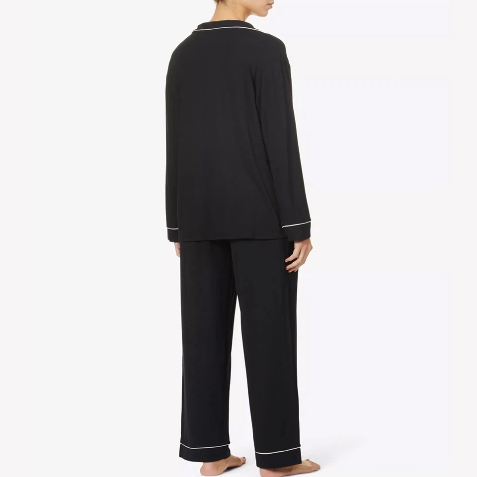 Conjunto de pijama clásico para mujer Eberjey Gisele negro M, en zappos por $158 regular, tan suave Foto 4 de 4