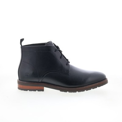 Rockport Caspe RMCASPE Mens Black Leather Lace Up Chukkas Boots