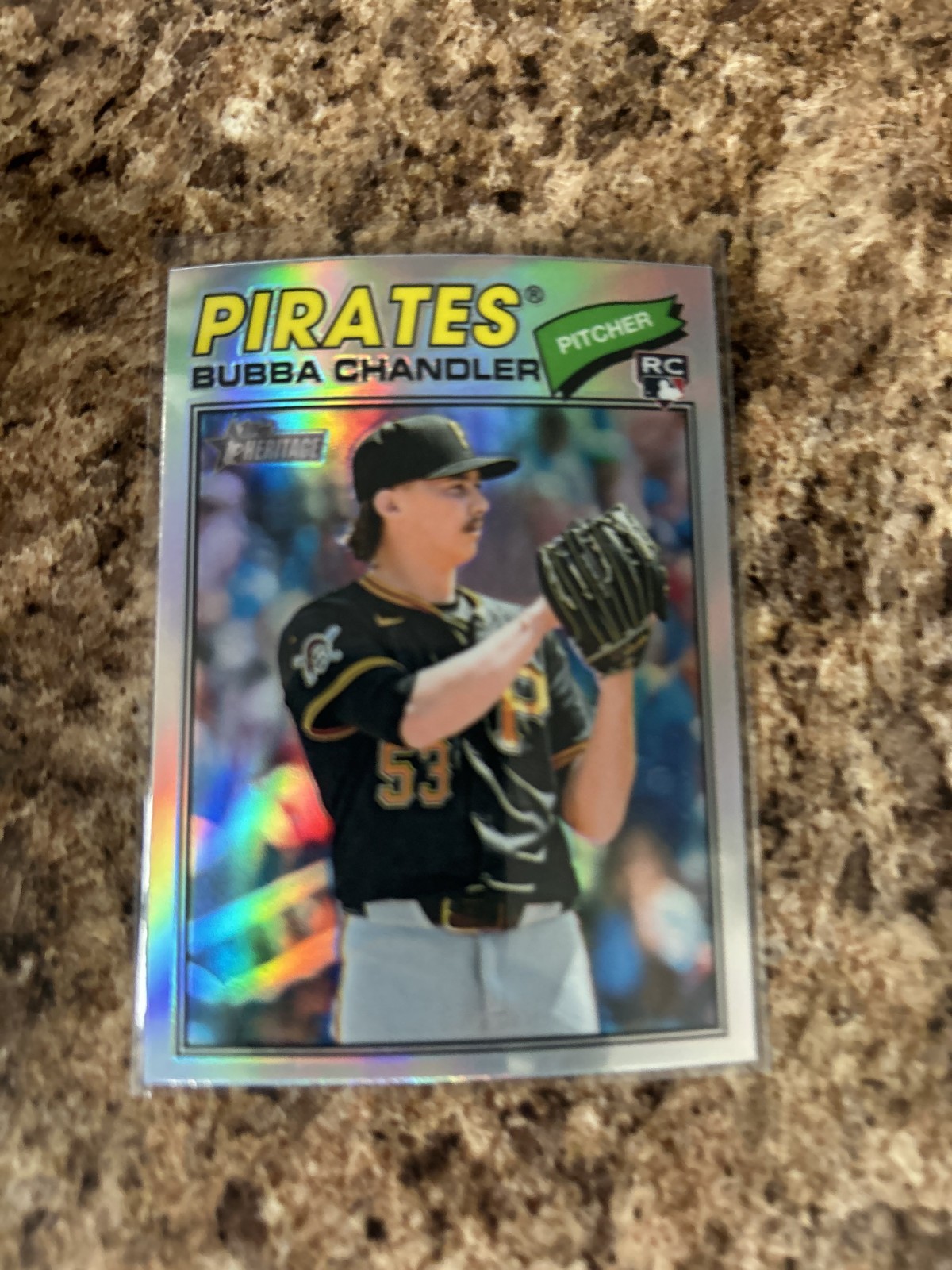 2026 Topps Heritage Bubba Chandler Chrome Refractor Rc Pittsburgh Pirates #265