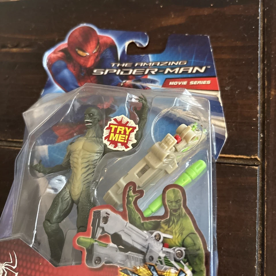 Figura Amazing Spider-Man Película Reptile Blast Lizard 3 3/4" NUEVA 2011 No Way Home Foto 2 de 4