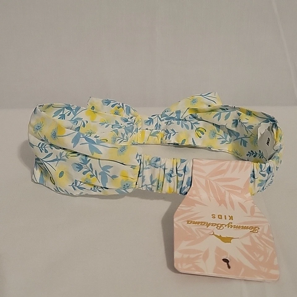 Tommy Bahama Niños Diadema Floral con Lazo Niña 6M Azul Amarillo Cottagecore Nuevo Foto 4 de 4
