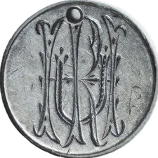 VINTAGE - 1872 LIBERTY SEATED DIME - LOVE TOKEN -  - 90 % SILVER -  LT 118