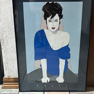 Patrick Nagel Framed Poster Print Fashion Illustration Woman Portrait Large