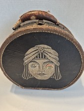 NOT Haunted Vintage Worcester T & S Hat Box Travel Case 1930s Hard Side Art Deco