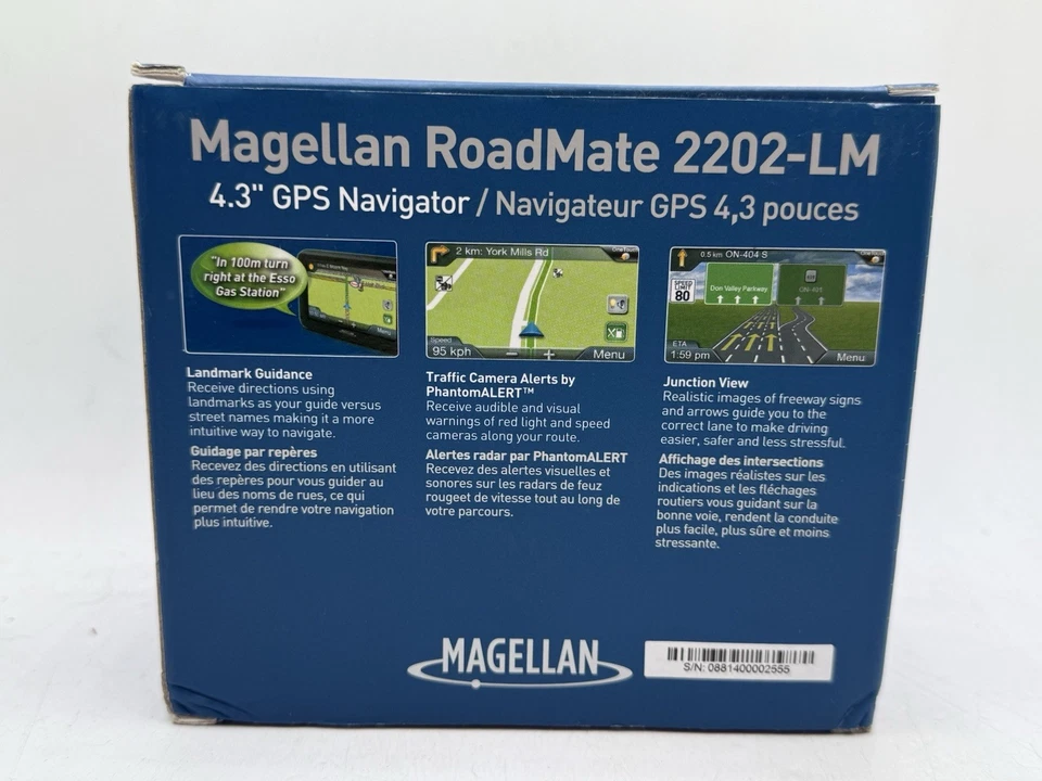 Magellan Roadmate 2202-LM 2202LM 4.3” GPS NAVIGATOR - NEW In Box - Image 3 of 4