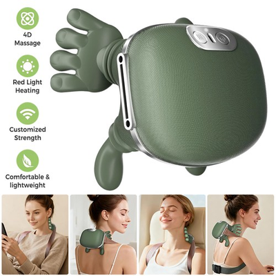 #ad lectric Neck amp; Shoulder Massager with Heat Shiatsu 4D Kneading Pain Relief $29.99