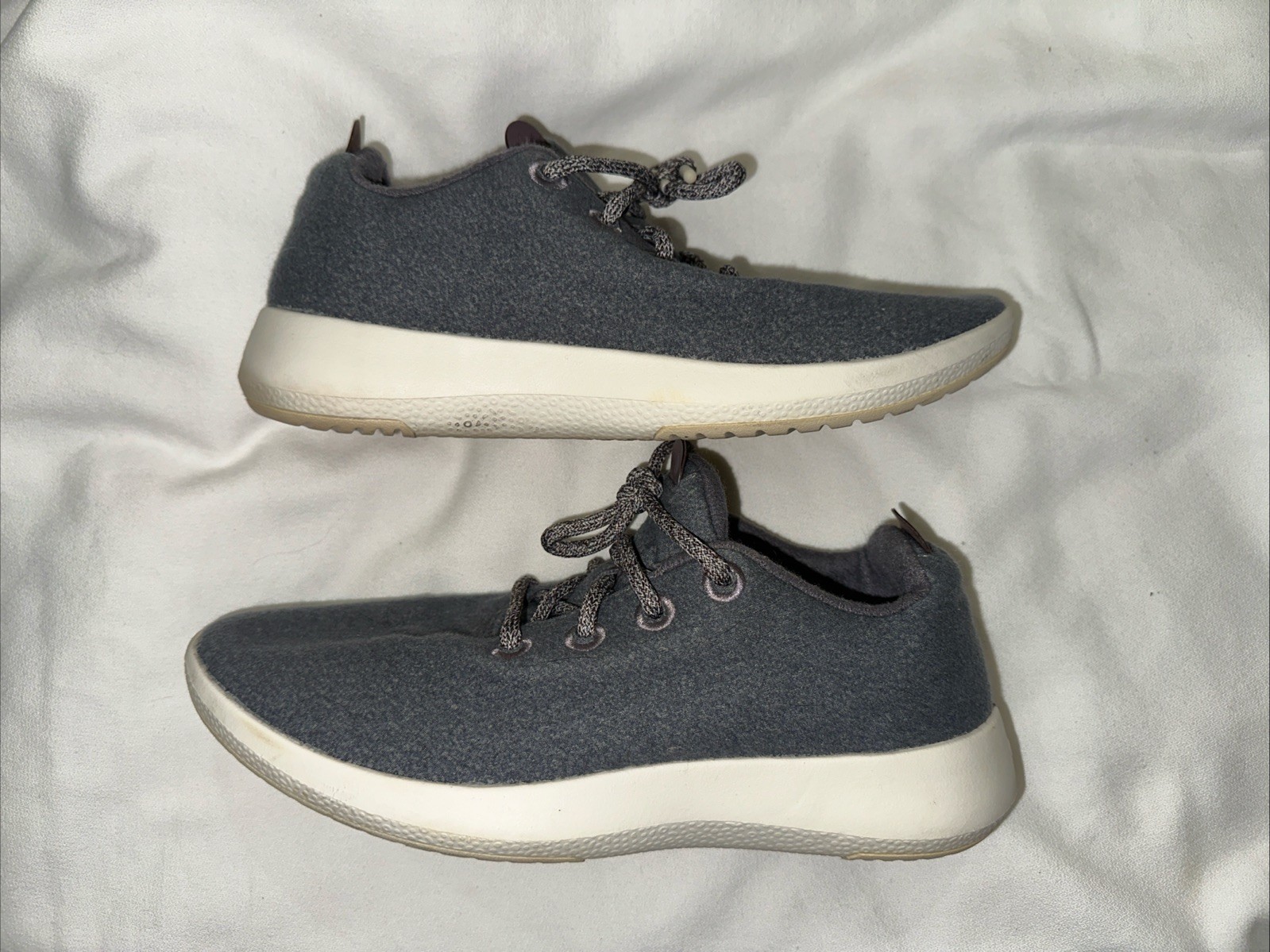 SAOLA Scarpe da passeggio sportive Allbirds lana runners uomo taglia 10 grigio bianco sneakers