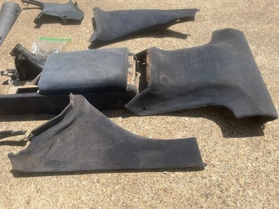 OEM 90-96 Nissan 300zx Z32 2+0 Front Cabin Area BLACK SUEDE