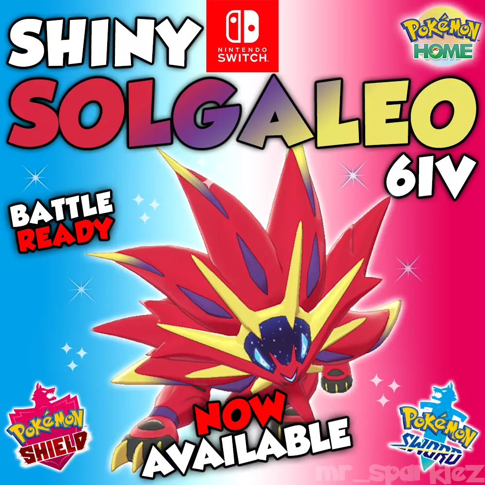 Ultra Shiny 6IV SOLGALEO Event / Pokemon Sword and Shield / 