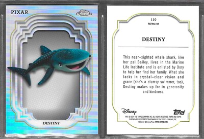 Topps Chrome Disney 2024 #110 Destiny Finding Dory Refractor Karte