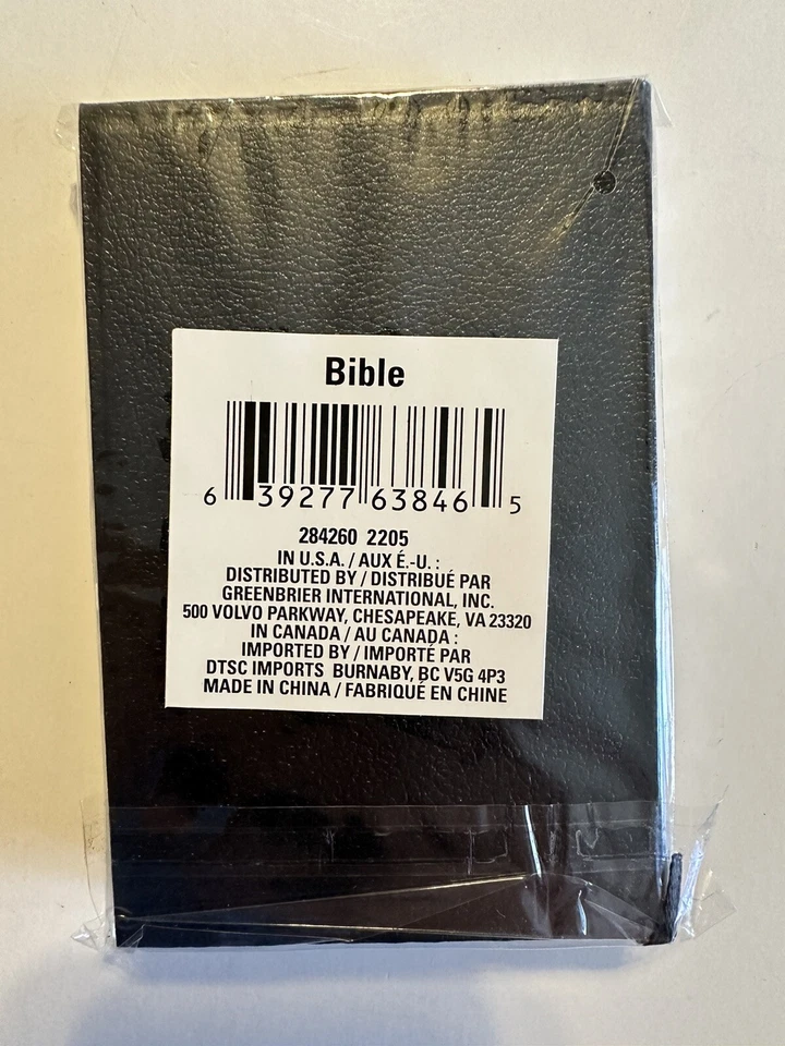 Mini Pocket HOLY BIBLE New Testament King James Version KJV Black RED LETTER EDI - Image 2 of 2