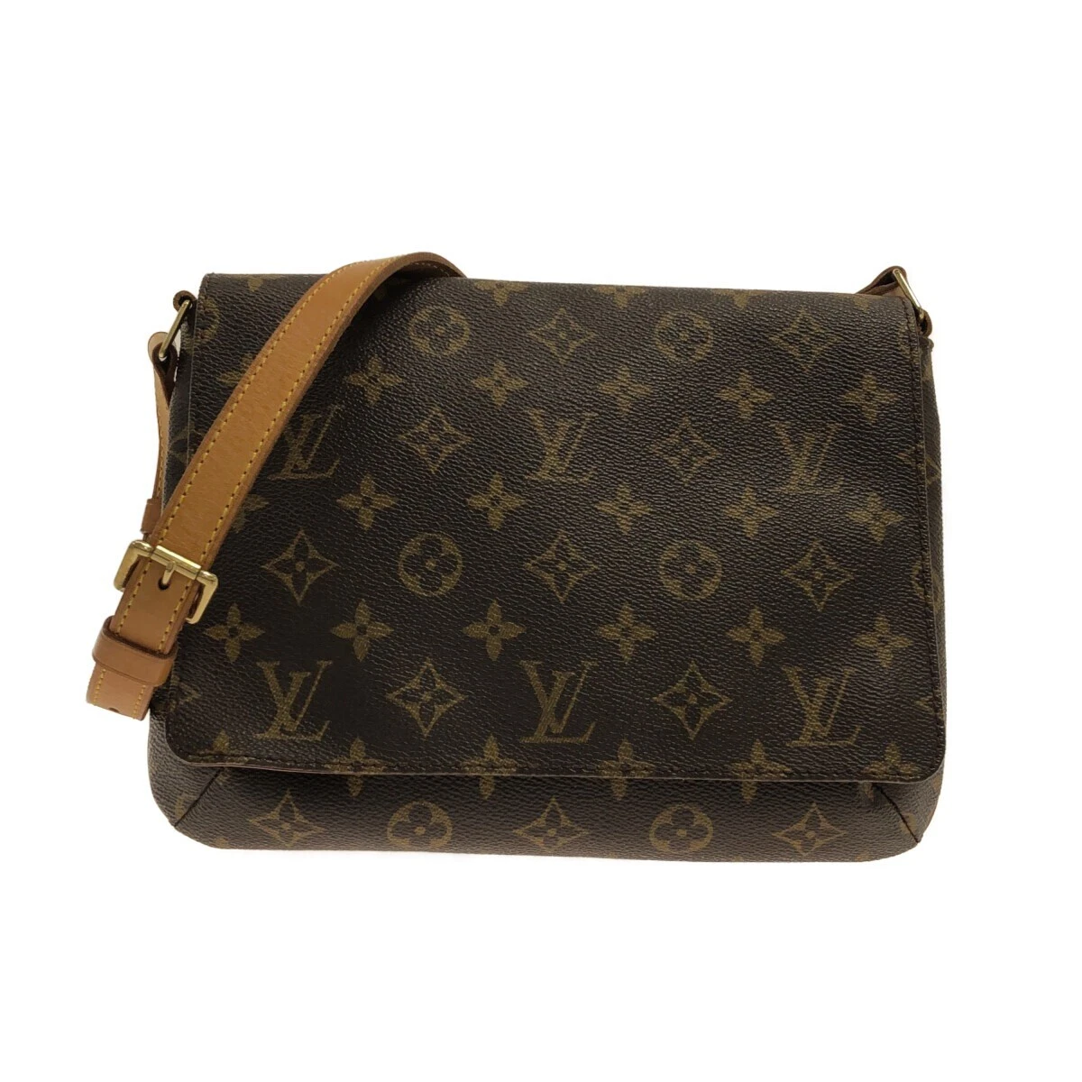 Brown Louis Vuitton Monogram Musette Tango Short Strap Shoulder