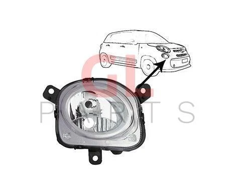 PARA FIAT 500L 2013- FARO Derecho TYC Mecánico 51887654 Nuevo ECE Foto 3 de 3