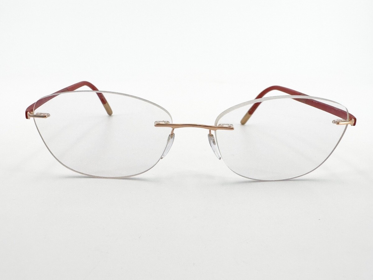 Silhouette Eyeglasses Titan 5479 20 6055 Designer Frames Only Red 17-135 Buy Silhouette 5479 20 6055 Fusion Collection Eyeglasses  main image 3