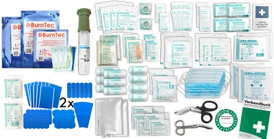 WM-TEAMSPORT Erste-Hilfe-SET "GASTRO" für Betriebe aktuelle DIN 13 169 inkl. Brandwundenset