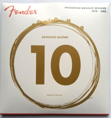 Fender Acoustic Guitar Strings Phosphor Bronze Western-Saiten 010-048
