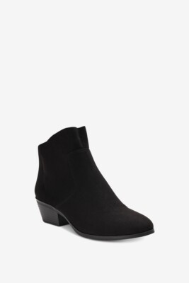 Style & Co. Women Winie Fabric Microsuede Ankle Fashion Boots Black 8 NWOB