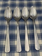 Norpro Stainless Steel Flatware 4 Serrated Edge Grapefruit Spoons Replacement