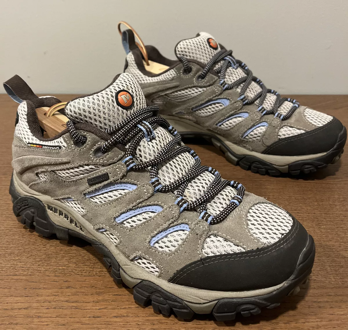 Jernbanestation Flad dobbeltlag Merrell Moab Continuum Women&#039;s Shoe Hiking Trail Dusty Olive VIBRAM  Size 8 | eBay