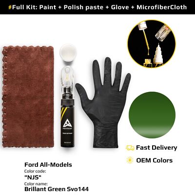 Touch up Paint for Ford Code: NJS Brillant Green Svo144 OEM Quality