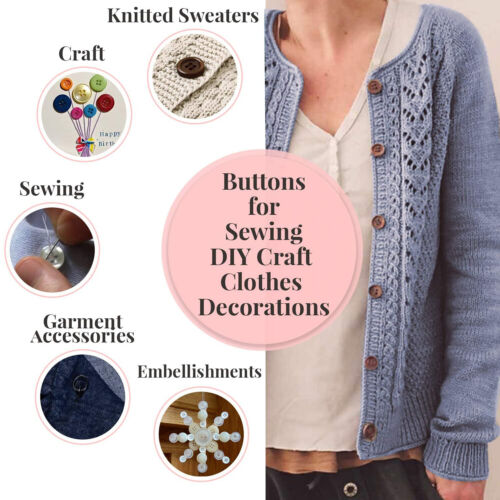 Bulk Lot Bag of Buttons Job Lot Assorted Colours Shapes Sizes Small Large Sewing - Picture 3 of 22