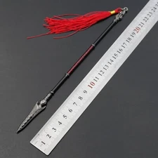 toy 1/6 china halberd Three kingdoms zhao yun sword weapon metal 22cm stand 