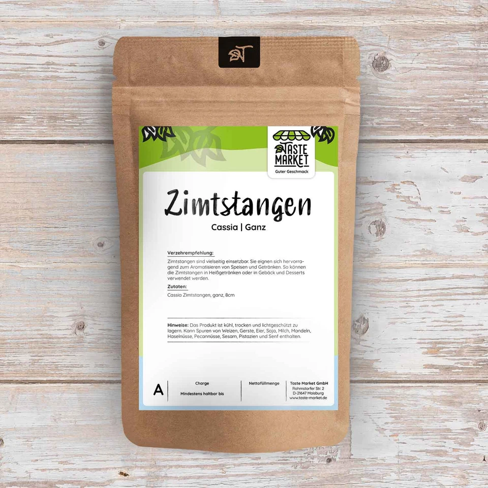 Zimtstangen Cassia 8cm 100% naturrein GRÖSSENAUSWAHL ganze Zimt Stangen - Bild 3 von 4