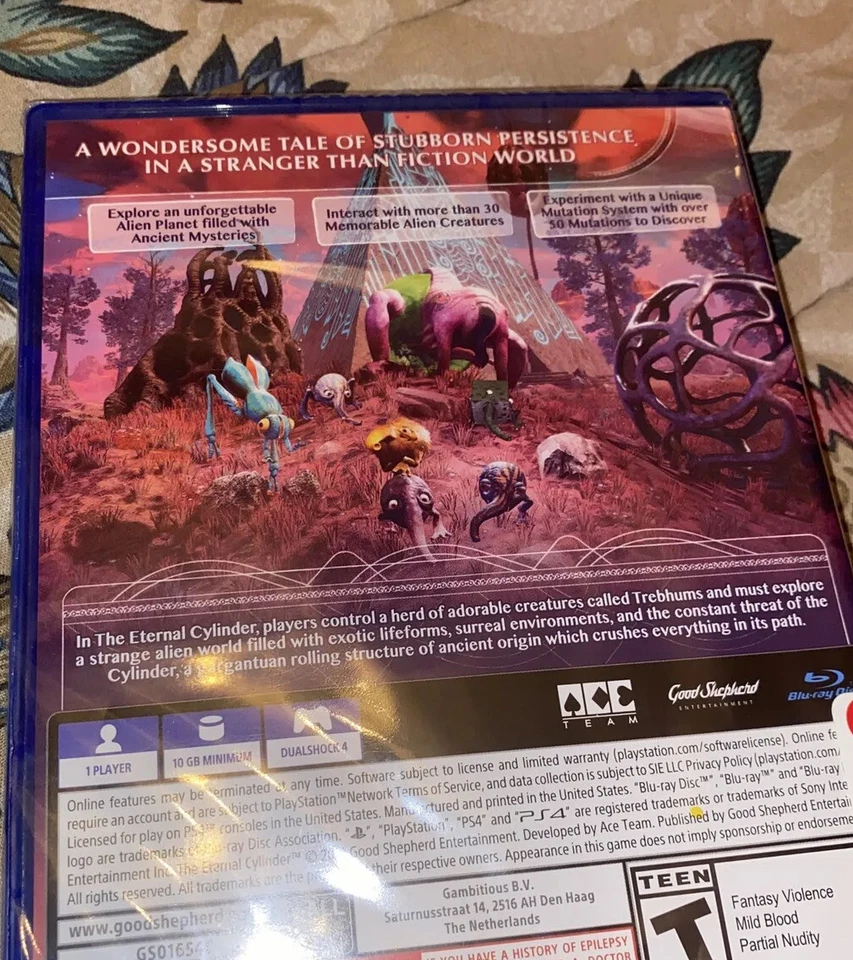 The Eternal Cylinder - PlayStation 4 BRAND NEW FACTORY SEALED - Image 2 of 2