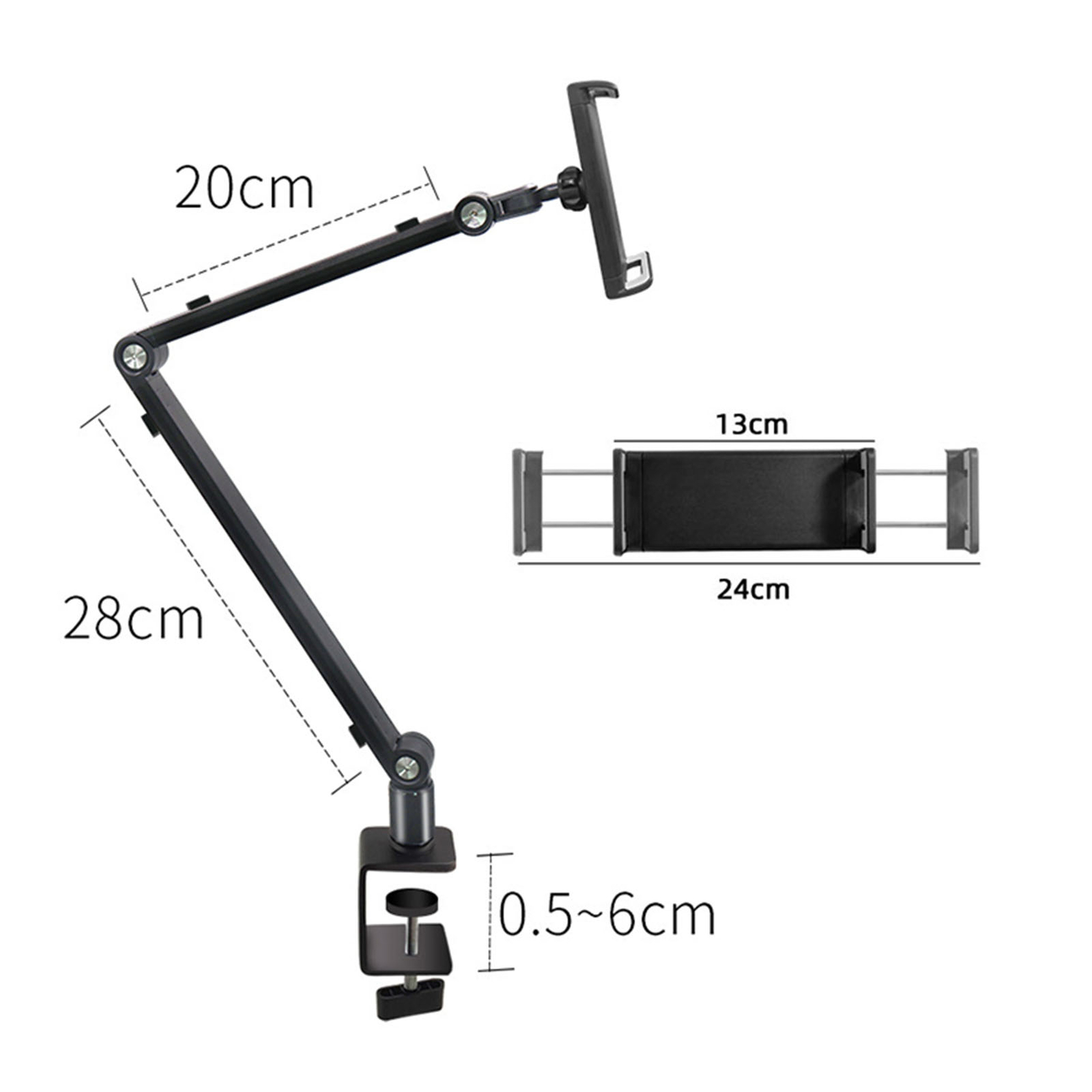 Long Arm Phone Mount Clip Type Tablet Phone Desktop Stand 360 Degree Rotata Hot