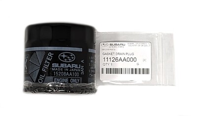 OEM Factory Subaru Engine Oil Filter & Crush Gasket KIT 15208AA100 Genuine