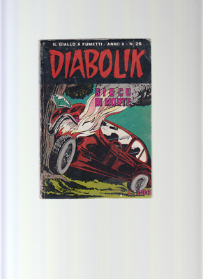 Diabolik Inedito Anno X N. 26 - Gioco di Morte - Dicembre  1971  L 200