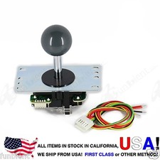 Sanwa Original Japan Arcade Joystick JLF-TP-8YT with Gray Ball Top stick mod