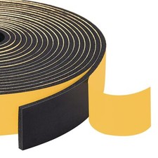 Neoprene Rubber Foam Tape Strips, 1 Inch Wide x 1/8 Inch Thick x 33Ft Length