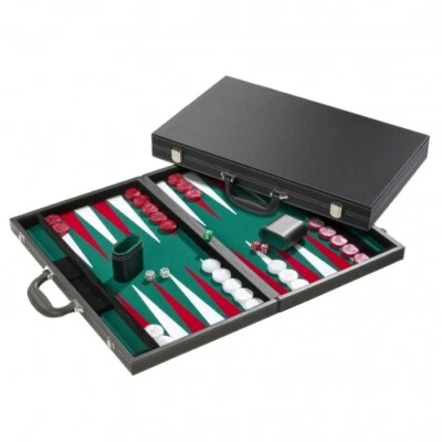 Backgammon - Koffer - Zisis - leatherette - Turnier - Bild 1 von 4