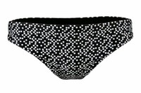 Esmara Damen Bikini Slip Schwarz Weiß Punkte - Gr. 36