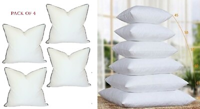 ENTENFEDERN KISSENPOLSTER INNENEINLAGEN FÜLLER 16'' 18'' 20'' 22'' 24'' 4ER PACK