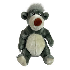 Vintage Disney Jungle Book Baloo Bear Plush 12" Stuffed Toy Lovey