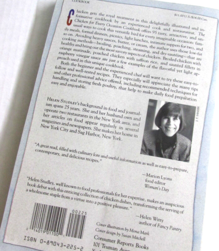 The Chicken For Every Occasion Cookbook by Helen Studley Paperback 1995 GUC - Picture 3 of 5