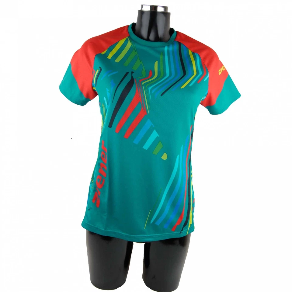ZIENER Funktions Damen Bike Fahrradtrikot Teamwear VK01 rot grün 888 neu