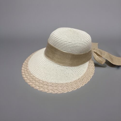 New Women's Crushable Packable Cloche Straw Floppy Wide Brim Hat