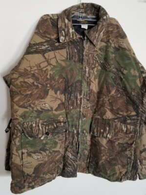 Deerskin Thinsulate Realtree Mens Hunting Jacket Size 2X Large Good  Condition