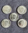 1964 Kennedy Silver Half Dollar Coins LOT of 5